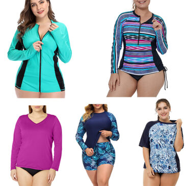 Top 10 Plus Size Rash Guard Swimsuits